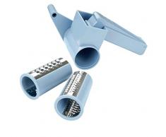 Zenker Grattugia 2 Tamburi, Acciaio e Plastica, Panna/Argento