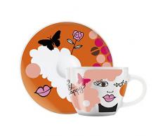 RITZENHOFF 1580118 - Tazzina da caffÃ¨ My Little Darling, con piattini, Design Ingrid Robers