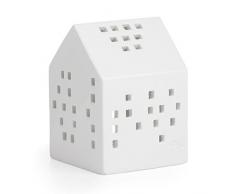 Kähler Urbania - Portalumini in Ceramica, 7 x 9,5 cm, Colore Bianco