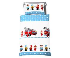 Dream Art Kids 143604 Biancheria da Letto per Bambini, Set da 2, Blu, 100x135 (1)