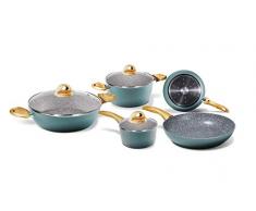 Aeternum Y00SET0193 Set Batteria di Pentole e Padelle, Alluminio