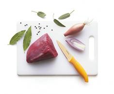 Excelsa Slice Tagliere in Plastica Bianco, Dimensioni: 25 x 34 cm