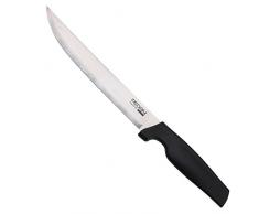 Pedrini 309.42 Coltello per Arrosto, Acciaio Inossidabile, Nero, 40x7x2.5 cm