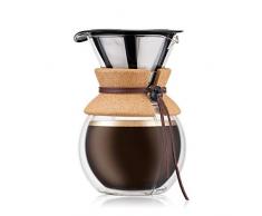 Bodum 11736Â âÂ 109S Caffettiera Filtro permanente, Vetro, Sughero, 18Â x 18Â x 24Â cm