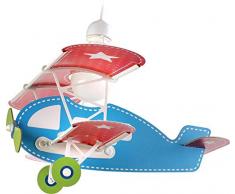 Dalber - Aeroplano Lampada da soffitto 60 W, Multicolore, 390 x 490 x 640
