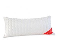 Badenia Bettcomfort Trendline Basic, Cuscino Basic, Colore: Bianco, 40 x 80 cm,