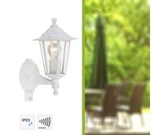 Brilliant 40297/05 Crown - Lampada da parete con sensore di movimento, 1x60W