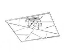 WOFI Lampada da soffitto Integriert, 33 W, Argento, 50 x 50 x 13 cm
