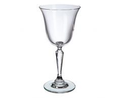 Vetro di Bohemia Melanie Bicchieri di Vino Rosso, Vetro, 8.5Â x 8.5Â x 17Â cm, 6Â Pezzi