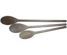 Fackelmann Set 3 Cucchiai in Legno, Marrone