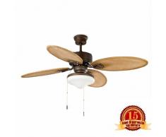 FARO - LOMBOK Ventilatore marronee scuro