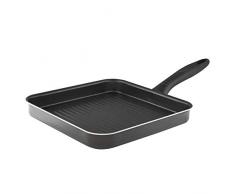 HOUSE COLLECTION Bistecchiera Quadrata, Linea idra, Antiaderente, Alluminio, 23,5x23,5x3 cm