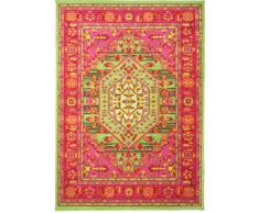 benuta Vintage im Used-Look Swing Grün 140x200 cm | Moderner Teppich für Schlafzimmer und Wohnzimmer Tappeto, Fibra Sintetica, Verde, 140 x 200 cm