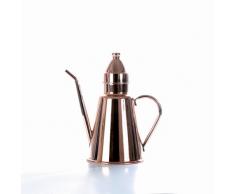 Pentole Agnelli COCU36020,75 Oliera con Coperchio e Orlo Salva Gocce, Rame, 0.75 L