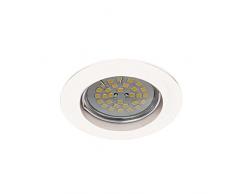 Wonderlamp W-E000024 Basic Basic - Faretto da incasso rotondo, fisso, colore bianco