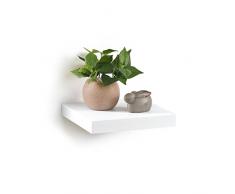ModulHome 6RAN790BC - Mensola in MDF, 25 x 22,8 x 3,4 cm, Pannello MDF, Bianco, L25xP22,8x3,4cm