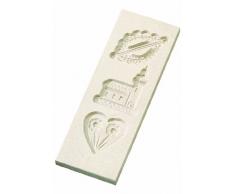 Birkmann 340015 Stampo per Biscotti, 3 Decorazioni, 25 x 9 cm, in Acero