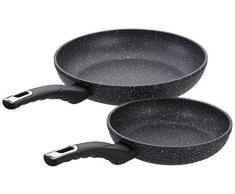 ELO - Set di padelle Granit Evolution, Nero, 2 TLG (20 cm und 28cm)