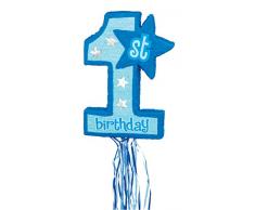 Amscan - Decorazione per feste1° Compleanno, colore: Blu