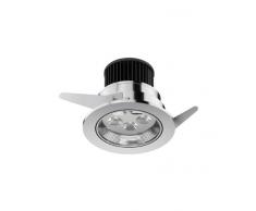Osram 41064 Ivios - Faretto LED da incasso, 6,5 W, superficie cromata