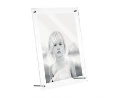 Mascagni Cornice Portafoto da Tavolo o Appendere, Metallo, Multicolore, 35Â x 26,5Â x 3Â cm