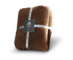 Irisette, Coperta morbida, Marrone (Mocca), 150 cm x 200 cm