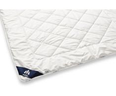 Badenia Bettcomfort IRISETTE Merino 03633050154 - Piumone leggero in lana washed, 200 x 200 cm, colore: Bianco