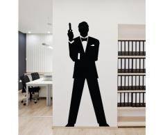 Adesiviamo Wall0000562 A L Adesivo da Parete, PVC, Argento, 43 x 100 cm