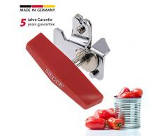 Westmark Apriscatole, compatto, Lunghezza: 7,8 cm, Acciaio cromato/Plastica, Sieger Boy, Argento/Rosso, 12282270