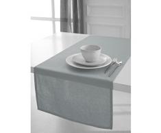 Today Runner da Tavolo in Cotone, Dimensioni: 50Â x 150Â cm, Cotone, Grigio, 50x150 cm