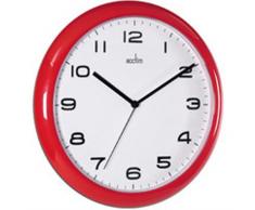 Acctim 92/303 Aylesbury, Orologio da Parete, Colore Rosso