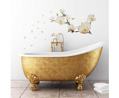Walplus 107x42 cm adesivi da parete piccolo fiori rimovibile autoadesivo arte murale decalcomania vinile DECORAZIONE CASA fai-da-te VIVENTE ufficio camera letto carta parati cameretta bimbi regalo,