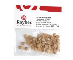 Rayher Hobby 6254400 - Sfere in Legno Grezzo, Non forate, 15 Pezzi, Diametro 15 mm