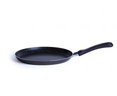 Excelsa RockN Cook Crepiera, Alluminio, Nero, 25 cm
