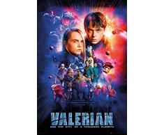 Grupo Erik FP4535 Poster Valerian One Sheet Cast, carta, Multicolore, 91 x 61,5 x 0,1 cm