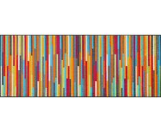 Wash&Dry Mikado Stripes Zerbino, Acrilico, Multicolore, 75x190x0.7 cm