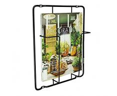 Capventure Frame-1 - Portariviste da Parete, Colore: Nero