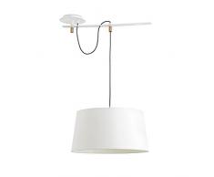 Faro 28394 - FUSTA Lampada sospensione bianca