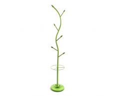 VERSA 18790384 Appendiabiti, Metallo, Verde, 30x30x185 cm