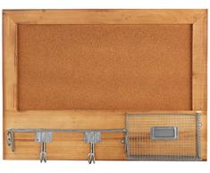 Carrick Design Heartwood Parete bacheca in Sughero con portaoggetti 38Â x 10Â x 51Â cm, Multicolore