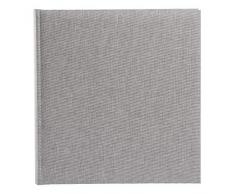 Goldbuch 31606 - Album fotografico Summertime Trend 2, 100 pagine bianche con divisori in pergamena, con copertina in lino, fino a 600 foto, carta di alta qualità, colore: grigio, 30 x 31 cm