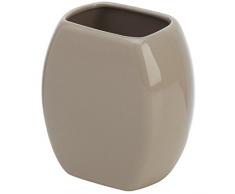 FERIDRAS Parigi Portaspazzolino, Tortora, 6x9x10.5 cm