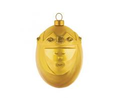Alessi Melchiorre AMJ13 9 GD Pallina di Design per Albero di Natale del Magio Melchiorre in Vetro Soffiato Decorato a Mano, Oro