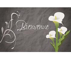 ID MAT Boston Tappeto, Fibre Sintetiche, Grigio, 40x60x0,5 cm