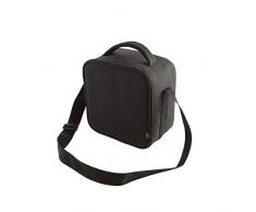 Quid - Go Lunch, Borsa termica porta-pranzo, incl. 2 contenitori, 22 x 13 x 22 cm, colore: Nero