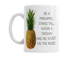 Essere Un Ananas Altezza Supporto Indossare Una Corona Novelty Office Coffee Mug Gift Tea Cup