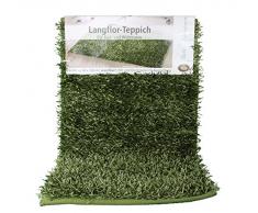 Gözze 1012-71-74 - Tappeto multiuso, 60/100 cm, Microfibra di poliestere, verde scuro, 70 x 120 cm