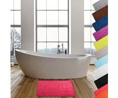 MSV 2108388 ciottoli, Tappetino da Bagno, 50 x 80 cm, Colore: Fucsia