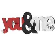 Pintdecor You&Me Appendiabiti, MDF, Multicolore, 110 x 35 cm, Made in Italy