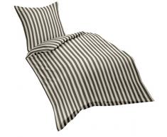 Fleuresse Riva 143308Â FB. 17Â Biancheria da Letto in Tessuto fine, 155Â cm x 220Â cm, Colore: Tortora